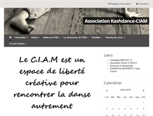 Tablet Screenshot of kashdance-ciam.fr